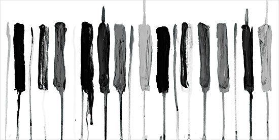 Kamdon Kreations KAM804 - KAM804 - Wolfgang Splat - 18x9 Abstract, Piano Keys, Music, Musical Instrument, Black & White  from Penny Lane