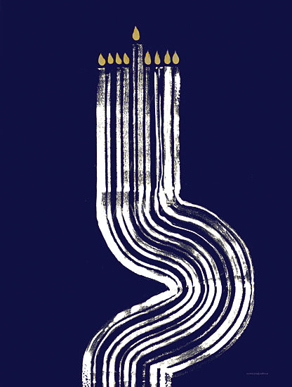 Kamdon Kreations KAM847 - KAM847 - Exodus at Night - 12x16 Hanukkah, Menorah, Candles, Abstract, Religious, Winter from Penny Lane