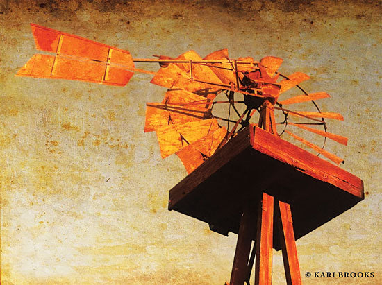 Kari Brooks KARI114 - KARI114 - Chip's Windmill II   - 16x12 Windmill, Photography, Sunset from Penny Lane