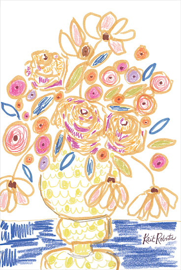 Kait Roberts KR715 - KR715 - Candyland In Flowers - 12x18 Flowers, Abstract, Vase, Boutique, Blooms, Botanical from Penny Lane