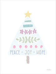 LAR565 - Peace, Joy, Hope Christmas Tree - 12x16