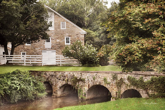 Lori Deiter LD1093 - Old Stone Barn - Barn, Bridge, Trees from Penny Lane Publishing