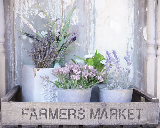 Lori Deiter LD1912 - LD1912 - Farmer's Lavender - 16x12 Lavender, Farmer's Market, Pails, Still Life, Herbs, Photography from Penny Lane