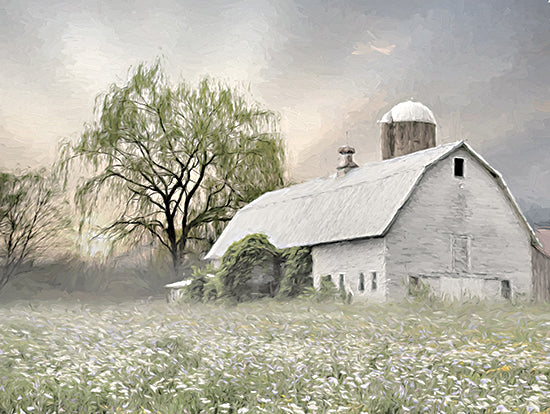 Lori Deiter LD2248 - LD2248 - Willow Farm - 16x12 Barn, Farm, Trees, Weeping Willow Tree, Wildflowers, Field from Penny Lane