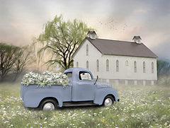 LD2273 - Blue Ford at Barn - 16x12