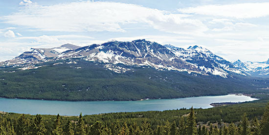 Lori Deiter LD2351 - LD2351 - Medicine Lake - 18x9 Medicine Lake, Glacier National Park, Montana, Mountains, Lake, Landscape, Photography from Penny Lane