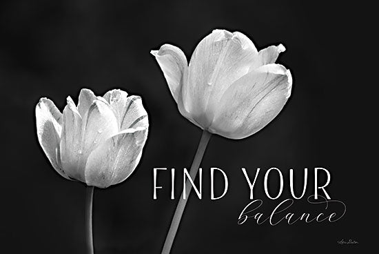 Lori Deiter LD2357 - LD2357 - Find Your Balance - 18x12 Find Your Balance, Flowers, Motivational, Photography, Black & White, Typography, Signs from Penny Lane