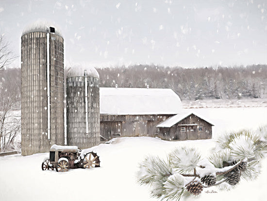 Lori Deiter LD2361 - LD2361 - Pine View Farm - 16x12 Farm, Barn, Silos, Country, Tractor, Winter, Snow, Photography from Penny Lane