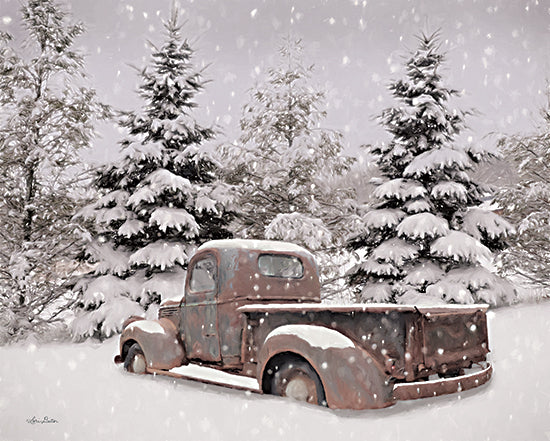 Lori Deiter LD2374 - LD2374 - Snowed In - 16x12 Truck, Rusty Truck, Winter, Snow, Trees, Photography from Penny Lane