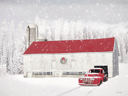 Lori Deiter LD2397 - LD2397 - Wyoming Christmas Barn - 16x12 Barn, Farm, Truck, Winter, Holidays, Snow, Photography from Penny Lane