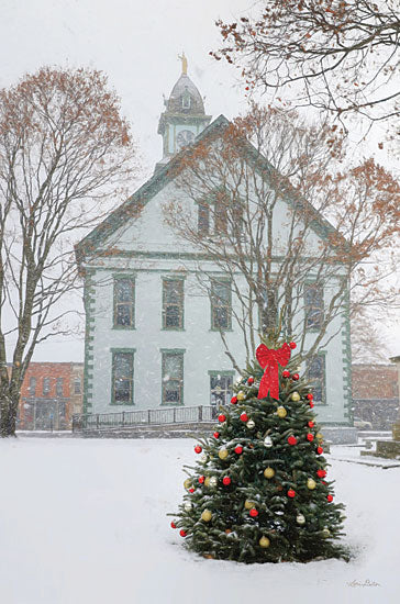 Lori Deiter LD2416 - LD2416 - Christmas Church - 12x18 Church, Holidays, Winter, Christmas, Christmas Tree, Photography from Penny Lane