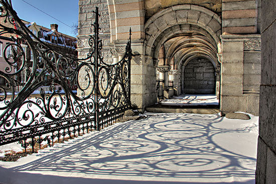 Lori Deiter LD2426 - LD2426 - Shadow Dancing   - 18x12 Gates, Iron Gates, Shadows, Photography from Penny Lane