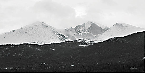 Lori Deiter LD2431 - LD2431 - Estes Park Mountains   - 18x9 Estes Park Mountains, Mountains, Black & White, Photography, Rocky Mountain National Park from Penny Lane