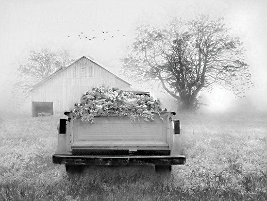 Lori Deiter LD2474 - LD2474 - Foggy Morning Sunrise - 16x12 Photography, Truck, Delivery Truck, Flower Truck, Flowers, Barn, Flower Farm from Penny Lane