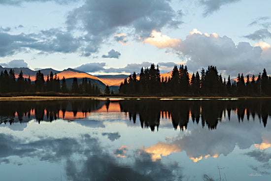 Lori Deiter LD2533 - LD2533 - Little Molas Lake Reflections  - 18x12 Little Molas Lake, Landscape, Tres, River, Mountains, Clouds, Reflection, Photography from Penny Lane