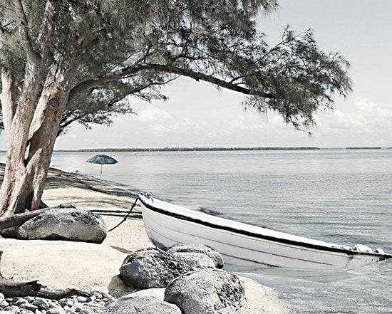 Lori Deiter LD2804 - LD2804 - Coastal Blues - 16x12 Coastal, Boat, Beach, Coast, Rocks, Tree, Landscape, Photography, Lake, Summer from Penny Lane