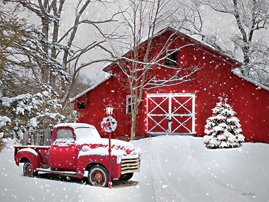 Lori Deiter LD3070 - LD3070 - Truck Full of Sleds - 16x12 Barn, Red Barn, Truck, Red Truck, Sleds, Sledding, Winter, Snow, Photography from Penny Lane