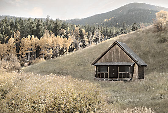 Lori Deiter LD3282 - LD3282 - Mountain Hunting Cabin    - 18x12 Photography, Cabin, Hunting Cabin, Masculine, Lodge, Landscape, Fall, Trees, Camping from Penny Lane