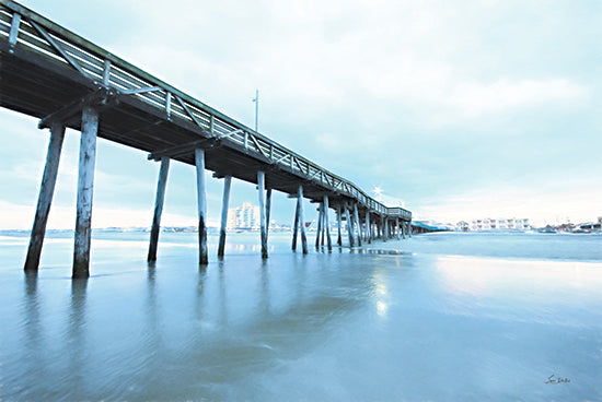 Lori Deiter LD3416 - LD3416 - Pier Perspective - 18x12 Photography, Coastal, Landscape, Pier, Ocean, City, Coast, Sky, Posts from Penny Lane