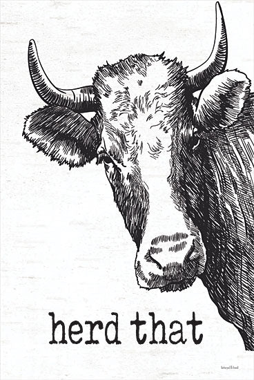 lettered & lined LET137 - LET137 - Herd That - 12x16 Herd That, Bath, Bathroom, Cow, Humorous, Signs from Penny Lane