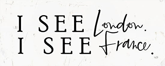 Lux + Me Designs LUX160 - LUX160 - I See London    - 20x8 Bath, Bathroom, Typography, Signs, I See London, I See France, Humor, Black & White from Penny Lane