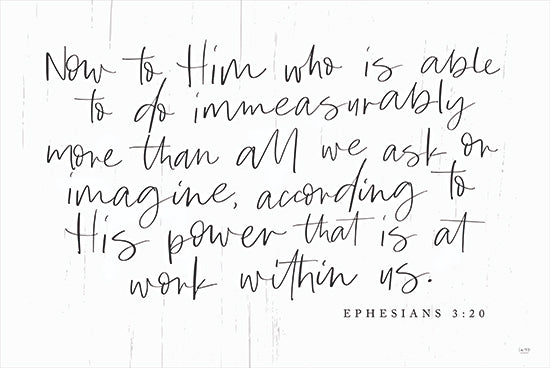 Lux + Me Designs LUX183 - LUX183 - At Work Within Us - 16x12 At Work Within Us, Bible Verse, Ephesians, Religious, Calligraphy, Signs from Penny Lane