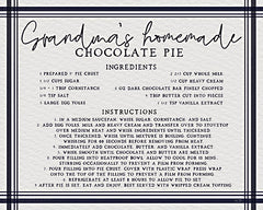 LUX415 - Grandma's Chocolate Pie - 16x12