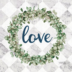 MAZ5685 - Love Eucalyptus Wreath - 12x12