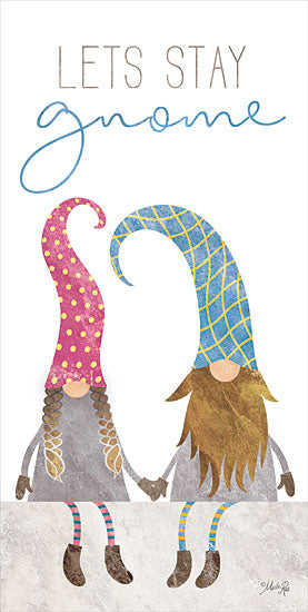 Marla Rae MAZ5720 - MAZ5720 - Let's Stay Gnome    - 9x18 Let's Stay Home, Gnomes, Elves, Humorous, Signs from Penny Lane