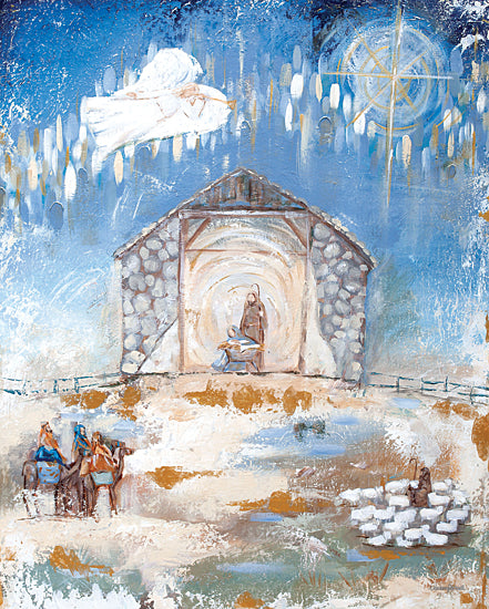 Mackenzie Kissell MKA100 - MKA100 - O Holy Night - 12x16 Christmas, Holidays, Nativity, Manger, Magi, Three Kings, Abstract, Angel, Winter from Penny Lane
