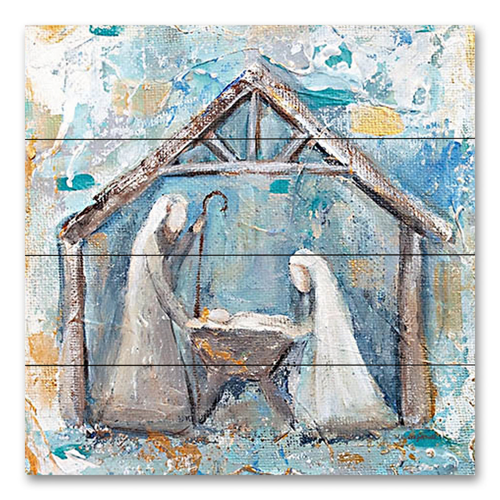 Mackenzie Kissell MKA103PAL - MKA103PAL - Nativity - 12x12 Christmas, Holidays, Nativity, Manger, Holy Family, Abstract, Religious, Winter from Penny Lane