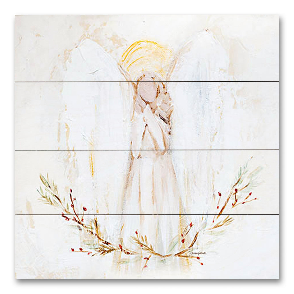 Mackenzie Kissell MKA113PAL - MKA113PAL - Ivory Angel - 12x12 Religious, Angel, Abstract, Neutral Palette from Penny Lane