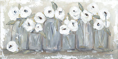 MKA156 - White Floral Filled Jars - 24x12