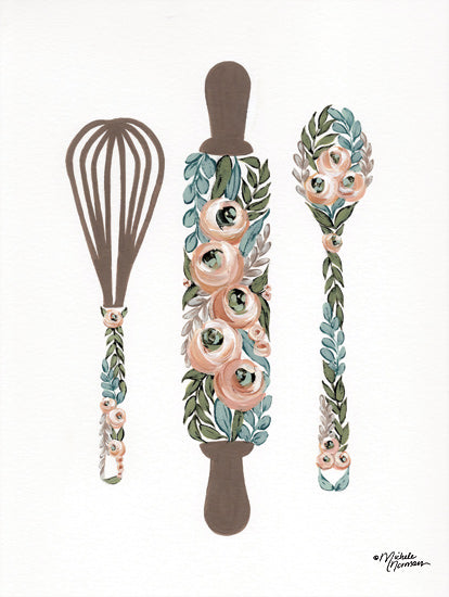 Michele Norman MN198 - MN198 - Floral Baking Tools     - 12x16 Kitchen, Baking Tools, Floral from Penny Lane