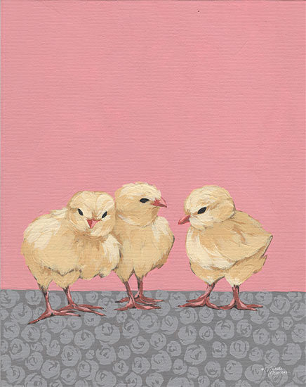 Michele Norman MN314 - MN314 - Sweet Pea Trio - 12x16 Chicks, Baby Chickens, Chickens, Whimsical from Penny Lane