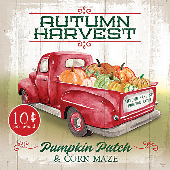 Mollie B. MOL2074 - MOL2074 - Fall Pickup - 12x12 Autumn, Harvest, Truck, Pumpkins, Pumpkin Patch, Signs from Penny Lane