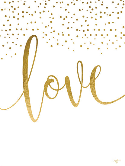 Mollie B. MOL2500 - MOL2500 - Love Glitter - 12x16 Inspirational, Love, Typography, Signs, Textual Art, Glitter, Gold from Penny Lane