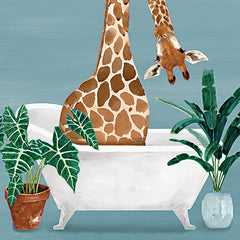 MS264 - Giraffe in Tub - 12x12