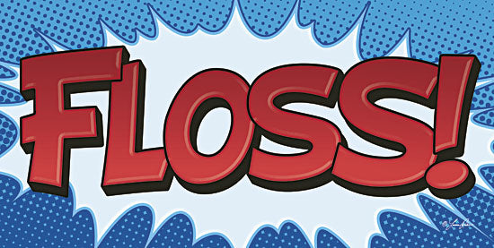 Lauren Rader RAD1141 - Superhero Floss! - Superheroes, Signs, Typography, Bath, Floss from Penny Lane Publishing
