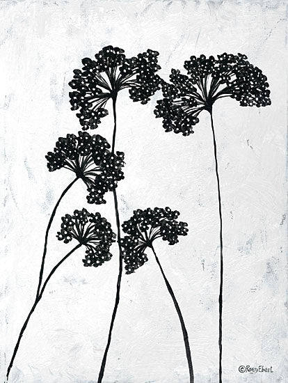 Roey Ebert REAR306 - REAR306 - Queen Anne's Lace I - 12x16 Queen Anne's Lace, Flowers, Black & White from Penny Lane