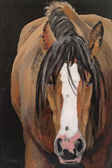 Suzi Redman RED153 - RED153 - Horse Portrait II - 12x18 Horse, Farm Animal, Animals from Penny Lane