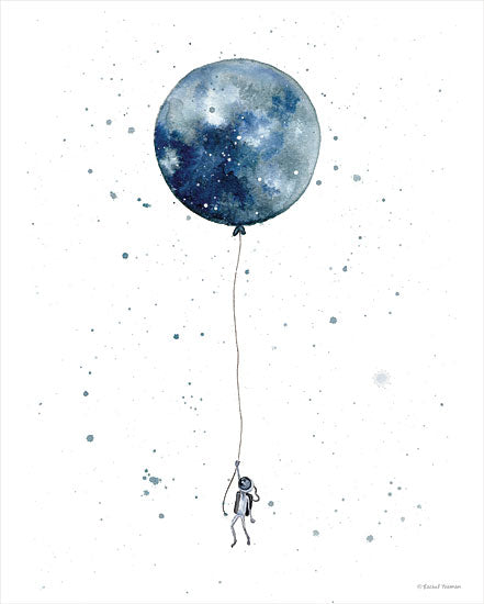 Rachel Nieman RN114 - RN114 - Moon Balloon - 12x16 Balloon, Moon, Astronaut from Penny Lane