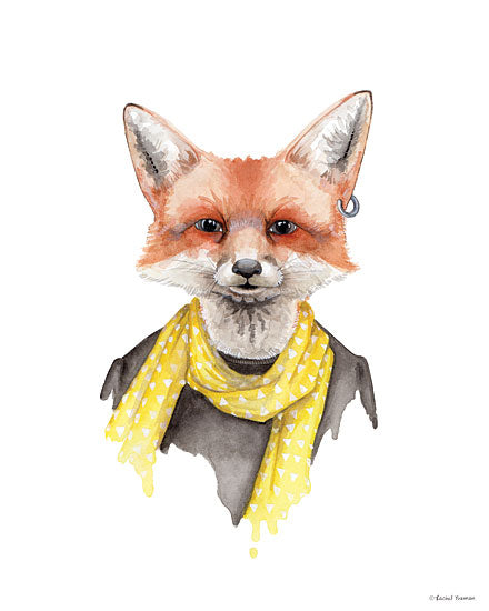 Rachel Nieman RN128 - RN128 - Foxxy Fox - 12x16 Fox, Scarf, Earring, Portrait from Penny Lane