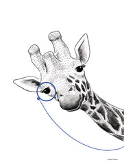 RN331 - Giraffe With a Monocle - 12x16