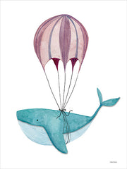 RN545 - Whimsical Wale and a Balloon - 12x16