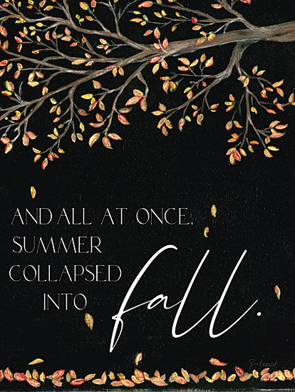 Soulspeak & Sawdust SAW102 - SAW102 - Collapsed into Fall - 12x16 Fall, Typography, Signs, Summer Collapsed Into Fall, Tree, Leaves, Falling Leaves, Seasons from Penny Lane