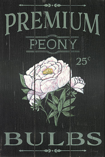 Soulspeak & Sawdust SAW103 - SAW103 - Peony Blubs - 12x18  Flowers, Seed Packet, Peony Bulbs, Seeds, Typography, Signs, Advertisements, Spring, Traditional from Penny Lane