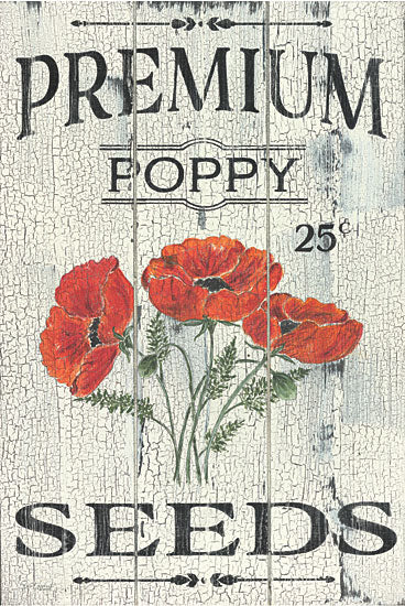 Soulspeak & Sawdust SAW106 - SAW106 - Poppy Seeds - 12x18  Poppy Seeds, Flowers, Poppies, Seed Packet, Typography, Signs, Advertisements, Spring, Traditional from Penny Lane