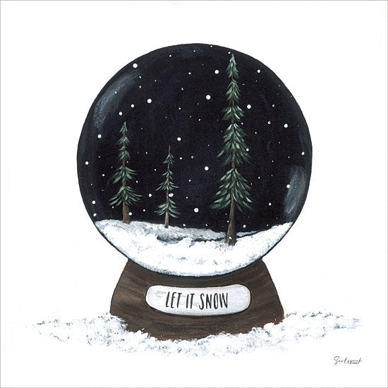 Soulspeak & Sawdust SAW146 - SAW146 - Let It Snowglobe - 12x12 Christmas, Holidays, Snowglobe, Whimsical, Let It Snow, Typography, Signs, Christmas Trees, Winter, Field, Landscape from Penny Lane