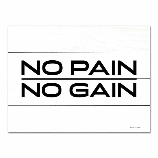 Susan Ball SB1007PAL - SB1007PAL - No Pain, No Gain - 16x12 No Pain, No Gain, Motivational, Typography, Signs from Penny Lane